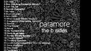 Paramore The B Sides Full album [upl. by Ayres]