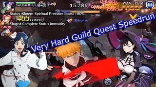 Very Hard Guild Quest In 50 Seconds │ Bleach Brave Souls [upl. by Mcgee495]