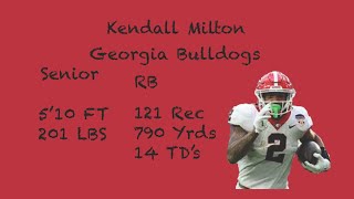 Kendall Milton Georgia Bulldogs 2023 Highlights [upl. by Rawlinson]