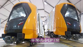 NOVAS IMAGENS REVELAM O PRIMEIRO NOVO TREM DA LINHA 6 [upl. by Nahtan]