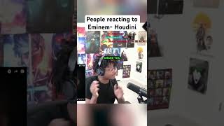 People reacting to Eminem new song Houdini Slim Shady celebrity music Eminem [upl. by Aimej83]