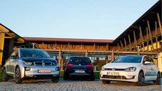 BMW i3 vs VW Golf GTE vs BMW 116d  BMW Blog România [upl. by Bertila]