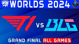 T1 vs BLG Highlights ALL GAMES  Grand Final Worlds 2024  T1 vs Bilibili Gaming by Onivia [upl. by Fae]