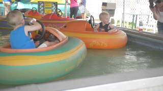 Bumper Boats at Bromley Mountain [upl. by Ahsenra]