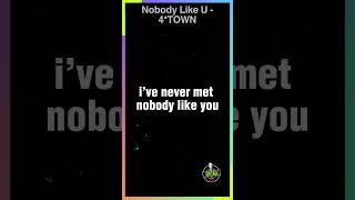 NOBODY LIKE U  4TOWN  10HITBOXshorts [upl. by Fina354]