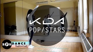 KDA quotPOPSTARSquot Dance Tutorial Chorus [upl. by Niletak381]