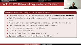 Differential Cryptanalysis of PRESENT [upl. by Inah]