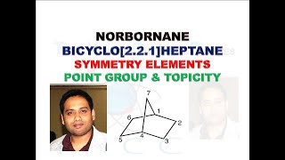 Norbornane Symmetry ElementsPoint Group amp Topicity for CSIR NETGATETIFRBARC [upl. by Drews]