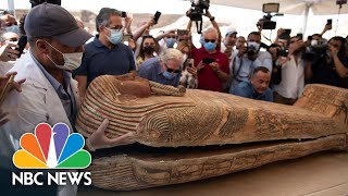 Egyptian Mummies Discovered After Being Buried For More Than 2600 Years  NBC News [upl. by Forlini903]