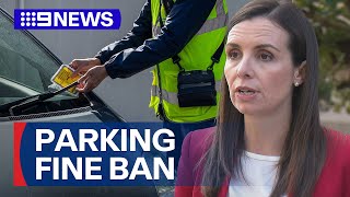 Government to ban councils from issuing ticketless parking fines  9 News Australia [upl. by Tneicniv]