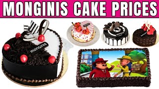 Monginis Cake Prices List 2024  Half Kg 500 gm 1 Kg 2 Kg Birthday Cakes Wedding Cakes amp Contact [upl. by Dietrich]