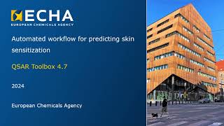 11 Automated workflow for predicting skin sensitisation [upl. by Aniuqal]