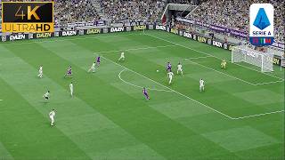 Fiorentina vs Roma  Serie A  PES 2025 Gameplay Realistic Ultra Graphic  4K 60FPS [upl. by Laohcin578]