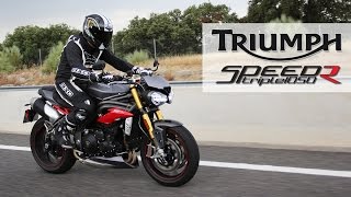 Triumph Speed Triple R 2016 Prueba a fondo Full HD [upl. by Galvan]