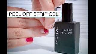 Peel off StripGel  remove gel polish by peeling  no acetone  SensatioNail [upl. by Hiroshi]