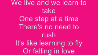 Jordin Sparks  One Step at a Time Lyrics [upl. by Eimmas]