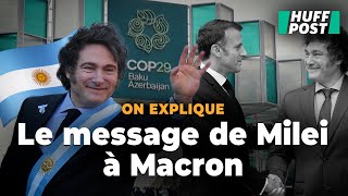 Ce quotmessagequot de Milei à Macron donne le ton avant leur rencontre en Argentine [upl. by Pattani789]