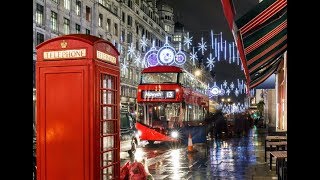 Christmas lights in London [upl. by Nosnibor595]