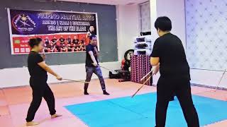 Arnis Tirada working on 12 basic strikes [upl. by Borrell48]