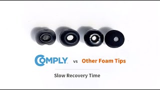 Comply Foam Earbud Tips vs Other Foam Earbud Tips  Slow Recovery Time [upl. by James63]