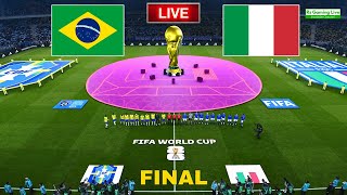 Brazil vs Italy  FIFA WORLD CUP 2026 FINAL  Full Match All Goals  Realistic PES Gameplay [upl. by Ernaldus623]