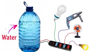 I turn WATER into a Free 220v electricity New invention [upl. by Louisette]