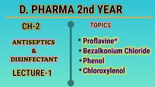 Antiseptic amp disinfectantproflavinebenzalkoniumphenolchlororxlenolformaldehydehexachlorophene [upl. by Yentuoc]