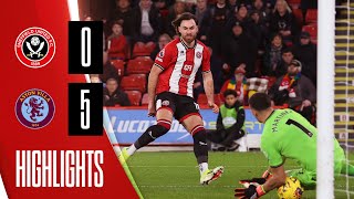 Sheffield United 05 Aston Villa Premier League highlights [upl. by Demmahum]