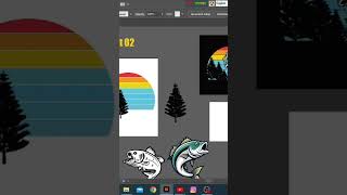 TShirt design Adobe Illustrator Bangla tutorial Shorts video 2024 [upl. by Ivetts924]