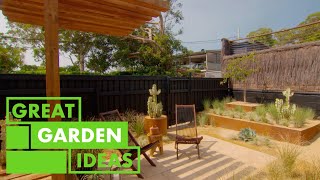 Small Space Courtyard Makeover  GARDEN  Great Home Ideas [upl. by Nediarb461]