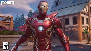 NEW Iron Man Skin  IRON MAN MK 45  Fortnite x Marvel Is OG Iron Man Better [upl. by Ayanet]