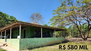 INDISPONÍVEL  CHÁCARA GRANDE 2 CASAS 2 ESTUFAS FRUTAS E NASCENTE R 580 MILCÓDIGO2281 [upl. by Tate]