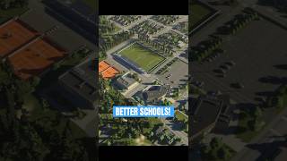 Campuses in Cities Skylines 2 are better with sports balls citiesskylines2 citybuilder gaming [upl. by Elokyn]