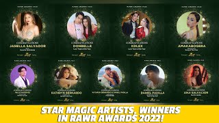 Star Magic artists winners in Rawr Awards 2022  Star Magic Inside News [upl. by Latsyrd]