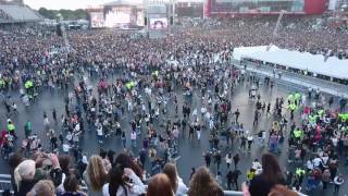 Justin Bieber  One Love Manchester Heartwarming Speech and Amazing Crowd Moment [upl. by Ardnasirhc]