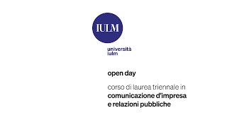 IULM Open Day  Comunicazione d’impresa e relazioni pubbliche [upl. by Ailahtan804]