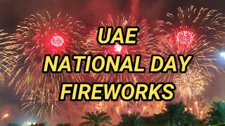 UAE NATIONAL DAY CELEBRATION FIREWORKS uaenationaldaycelebration [upl. by Hatnamas824]