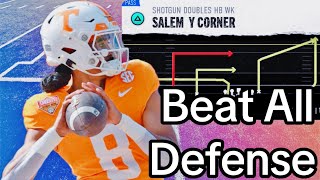 NCAA 25 UNBELIEVABLE GLITCH PLAY IN COLLEGE FOOTBALL 25  Gun Doubles HB Wk  Salem Y Corner [upl. by Leavitt]