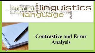 Error analysis and Contrastive analysis definition explanation in Urduhindivery easy concept [upl. by Japheth]