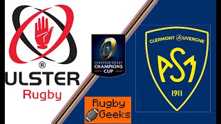 LIVE ULSTER V CLERMONT CHAMPIONS CUP RUGBY 2022  Alternative Commentary [upl. by Krusche]