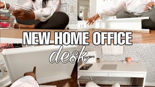 new home office desk  MICKE IKEA Desk [upl. by Sauder961]