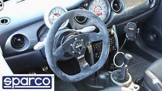 INSTALLED SPARCO STEERING WHEELS AND NRG QUICK RELEASE IN MY MINI COOPER S R53 [upl. by Nettie]