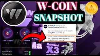 WCoin Snapshot । WCoin TGE Update। WCoin Listing Update । WCoin Airdrop New Update। WCoin। [upl. by Wolfe759]