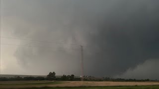 INSIDE A MEGA WEDGE TORNADO with Dominator 3 buried in the ditch [upl. by Almena]