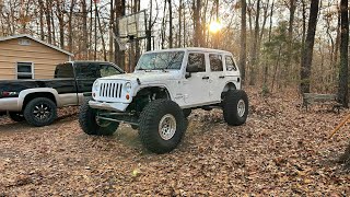 Installing the new frame chop bumper on the LS Jeep Wrangler Let’s see how it turns out 😎 [upl. by Yelime523]