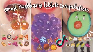 emoji asmr mukbang tiktok compilation 🍭😄  food eating satisfying noises [upl. by Aivatnwahs208]