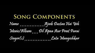 Ajeeb Daastan Hai Yeh Full Karaoke  Lata Mangeshkar Karaoke  Hindi Karaoke Tracks [upl. by Eyk]