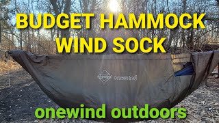 Budget Hammock WindsockTopcover Review Onewind Outdoors [upl. by Aksoyn]