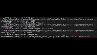 CUBLASSTATUSALLOCFAILED 에러  nnEmbedding [upl. by Savinirs]