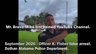 Officer K Fisher A Serial Civil Rights Violator [upl. by Arly]